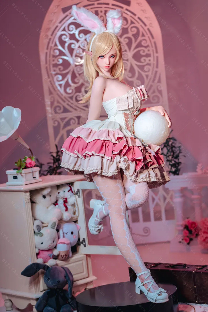 155cm (5ft1) E CUP Lightweight Silicone Sex Doll, Movable Jaw Head Calla